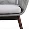 Armen Living Tutti Frutti Indoor Outdoor Dining Chair in Dark Eucalyptus Wood with Gray Rope and Gray Cushion LCTFSIGRY - alternate 6
